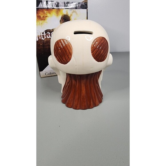 Attack On Titan Colossal Titan Head Coin Bank Horror Skull Anatomy Anime - Picture 9 of 14